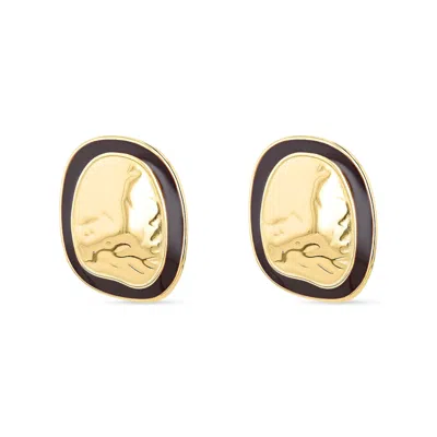 Eljae Women's Gold Sia Earrings In Gray