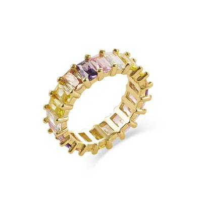 Eljae Women's Sol Pastel Rainbow Band