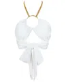 Eljae Women's White The O-ring Foulard Top In White