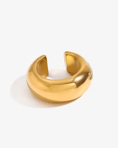 Elk & Bloom Women's 14k Gold Huggie Hoop Ear Cuff