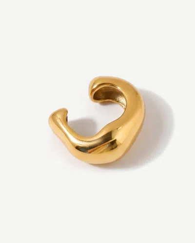 Elk & Bloom Women's Chubby 14k Gold Huggie Hoop Ear Cuff