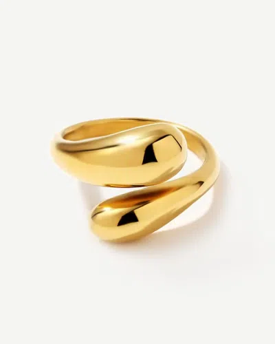 Elk & Bloom Women's Chunky Double Dome 14k Gold Ring