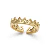 Elk & Bloom Women's Dainty Gold Crown Ring In Gold