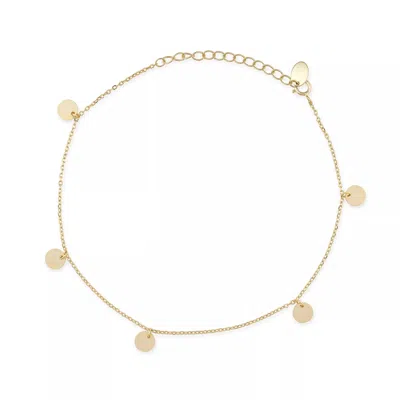 Elk & Bloom Women's Delicate Gold Coin Anklet