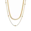 Elk & Bloom Women's Double Gold Chain Choker In Gold