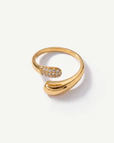 Elk & Bloom Women's Double Star Dainty Dome 14k Gold Ring
