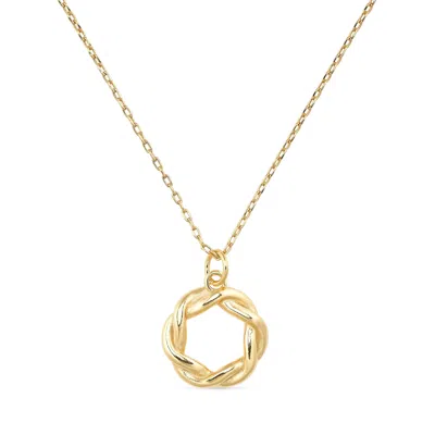 Elk & Bloom Women's Gold Circle Necklace
