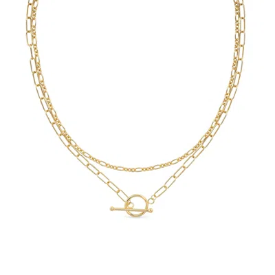 Elk & Bloom Women's Gold Link Chain Minimalist Choker