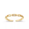 Elk & Bloom Women's Gold Link Chain Stacking Ring In Gold