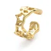 Elk & Bloom Women's Gold Star Ear Cuff - No Piercing Necessary In Gold