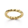 Elk & Bloom Women's Gold Twist Band Ring In Gold