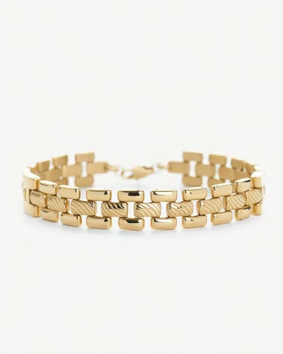 Elk & Bloom Women's New Chain Chapter 14k Gold Chunky Triple Chain Link Bracelet