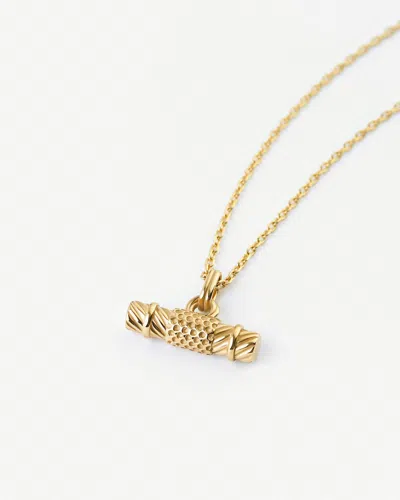 Elk & Bloom Women's Raise The T-bar Chunky 14k Gold Pendant Necklace