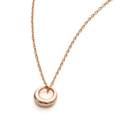 Elk & Bloom Women's Rose Gold / Gold Rose Gold Dainty Circle Necklace In Multi