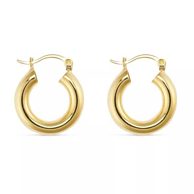 Elk & Bloom Women's Small Gold Thick Hoops