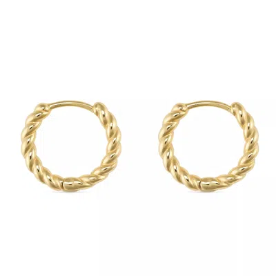 Elk & Bloom Women's Small Gold Thin Hoop Earrings