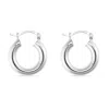 Elk & Bloom Women's Small Sterling Silver Thick Hoops In Silver