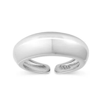 Elk & Bloom Women's Sterling Silver Dome Ring