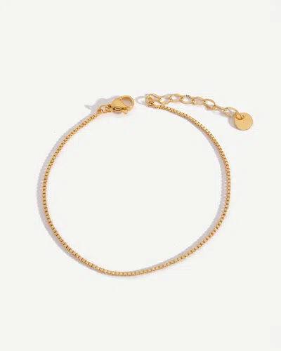 Elk & Bloom Women's Tiny 14k Gold Keel Chain Link Bracelet