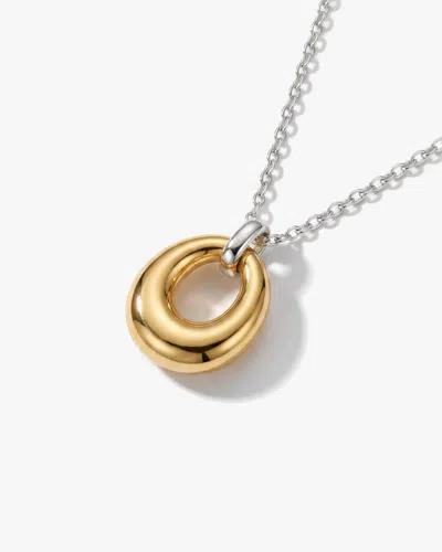 Elk & Bloom Women's Twotone 14k Gold Karma Drop Pendant Necklace