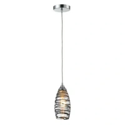 Elk Lighting 1 Light Pendant In Polished Chrome