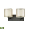 Elk Lighting Ashland 2 Vanity Matte Black In Black