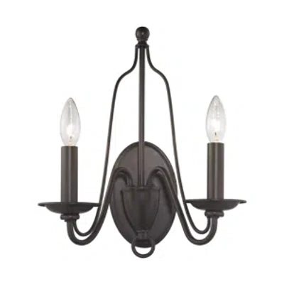 Elk Lighting Monroe 2 Light Wall Sconce In Oil Rubbed Bronze