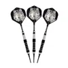 Elkadart Lone Wolf Soft Tip Darts Silver With Black Knurling - 16 G