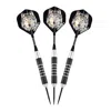 Elkadart Lone Wolf Steel Tip Darts Silver With Black Knurling - 23 G