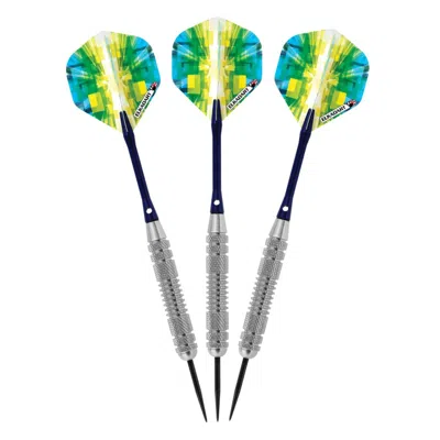 Elkadart Prism Ringed Silver Steel Tip Darts - 23 G