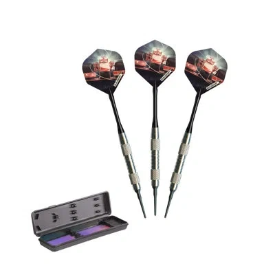 Elkadart Turbo Soft Tip Darts 14 Grams In Black;silver