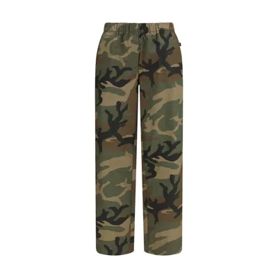 Ella Bicolor Cotton Casual Pants In Multi