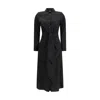 Ella Black Silk Casual Dress In Black