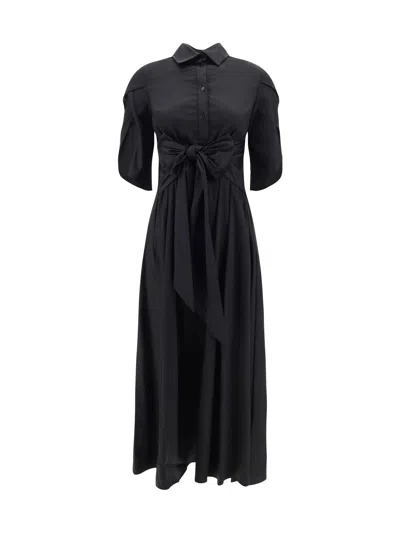 Ella Chemisier Dress In Nero