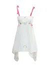 Ella Asymmetrical Short Dress In White