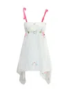 Ella Asymmetrical Short Dress In White