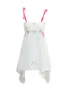 Ella Asymmetrical Short Dress In White