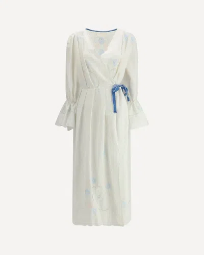 Ella Impero Long Dress In White