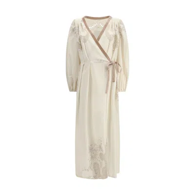 Ella Impero Long Dress In Neutral