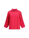 Ella Knitted Jacket In Red