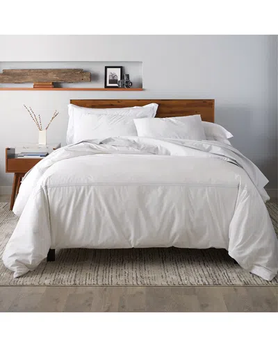 Ella Jayne Percale 3pc Duvet Set In White