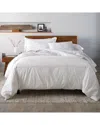 Ella Jayne Percale 3pc Duvet Set In White