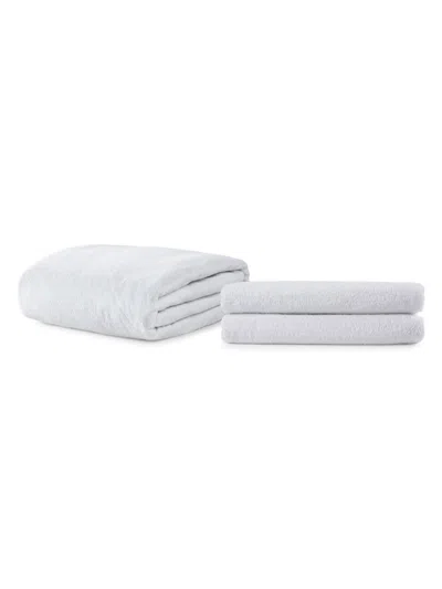 Ella Jayne 3-piece Terry Mattress & Pillow Protector Set In White