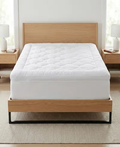 Ella Jayne Adaptive Comfort Plush Mattress Topper, Full In White