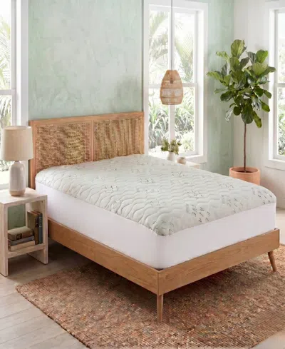 Ella Jayne Allergy-free Viscose From Bamboo Mattress Protector, Twin Xl In White