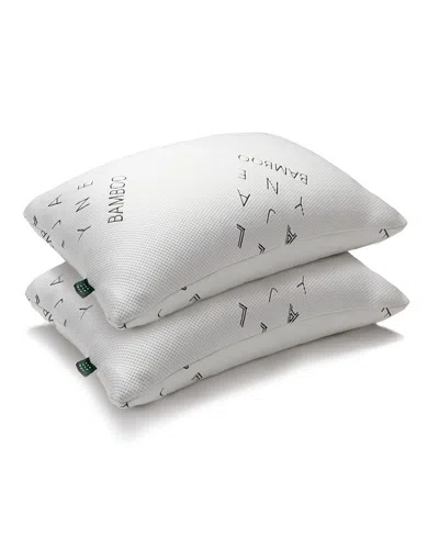 Ella Jayne Basics Medium Density Viscose 2-pack Pillow, Standard In White