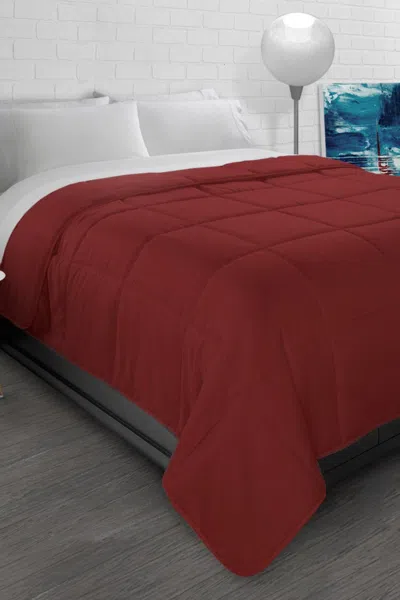 Ella Jayne Brick Red All-season Super Soft Triple Brushed Microfiber Down-alternative Twin Comforter
