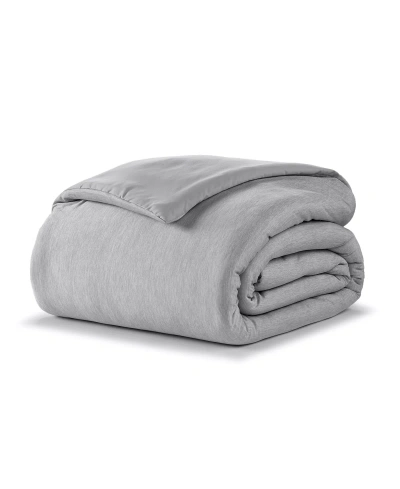 Ella Jayne Cooling Jersey Down-alternative Comforter, Full/queen In Light Gray