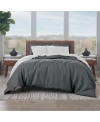 Ella Jayne Cotton 500 Thread Count 3-piece Duvet Cover Set, King/california King In Charcoal