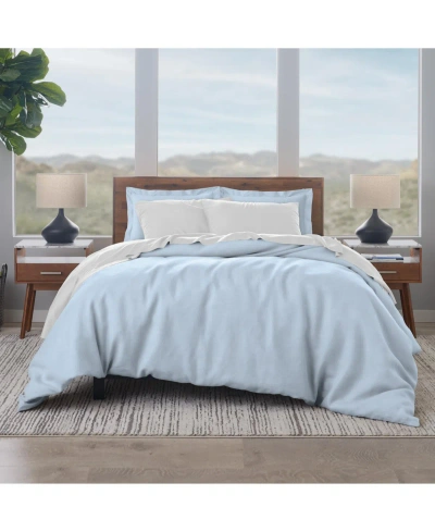 Ella Jayne 100% Luxe Cotton Sateen 500 Thread Count 3-piece Duvet Cover Set, Full/queen In Ocean